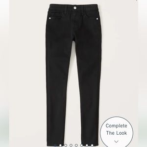 Abercrombie & Fitch Black Skinny Jeans Size 25